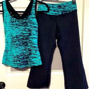 Fila Set of Athletic Capri Pants with Matching Top